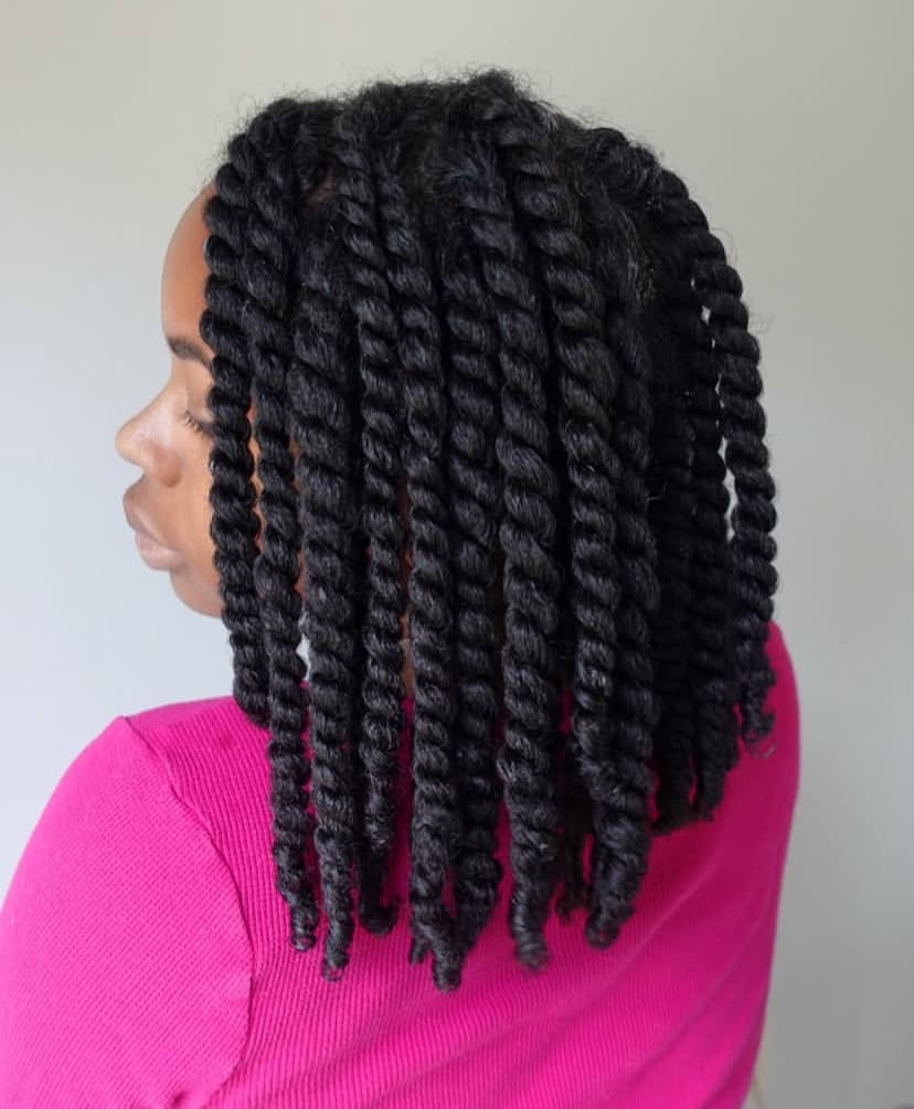 Twists with Mousse for Volume