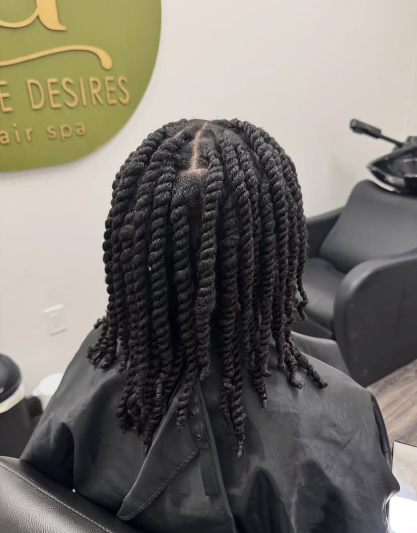 Two Strand Twists with Rod Set