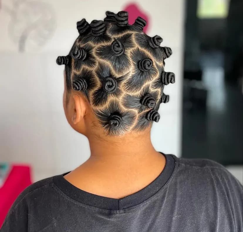 Mini Twisted Bantu Knots