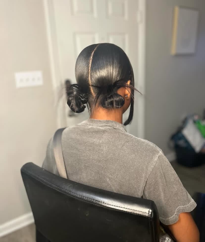 Twisted Space Buns 