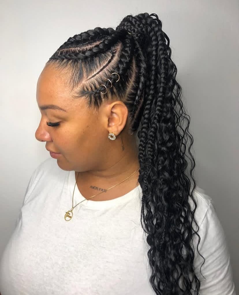 Braided Ponytail with Loose Base