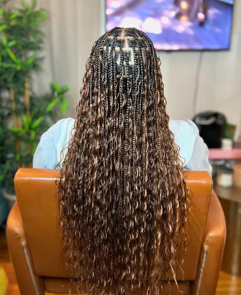 Braid Out with Stretched Length