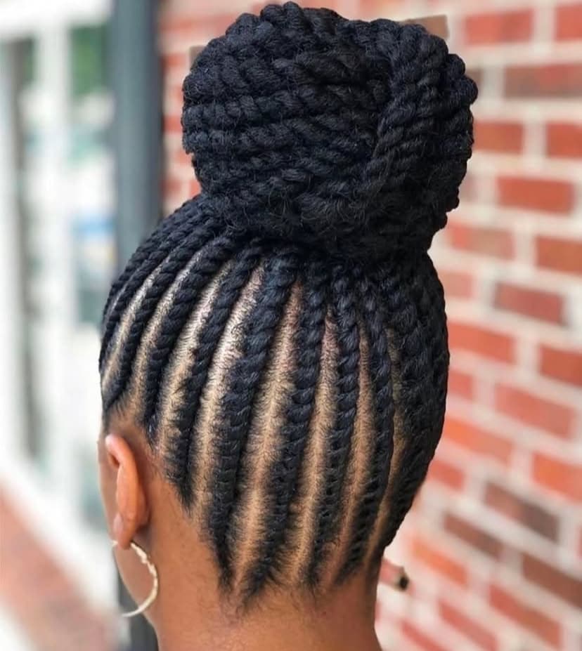 Flat Twist into a Puff