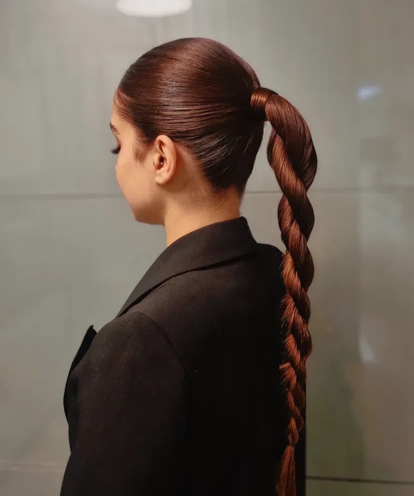 Long Twisted Ponytail