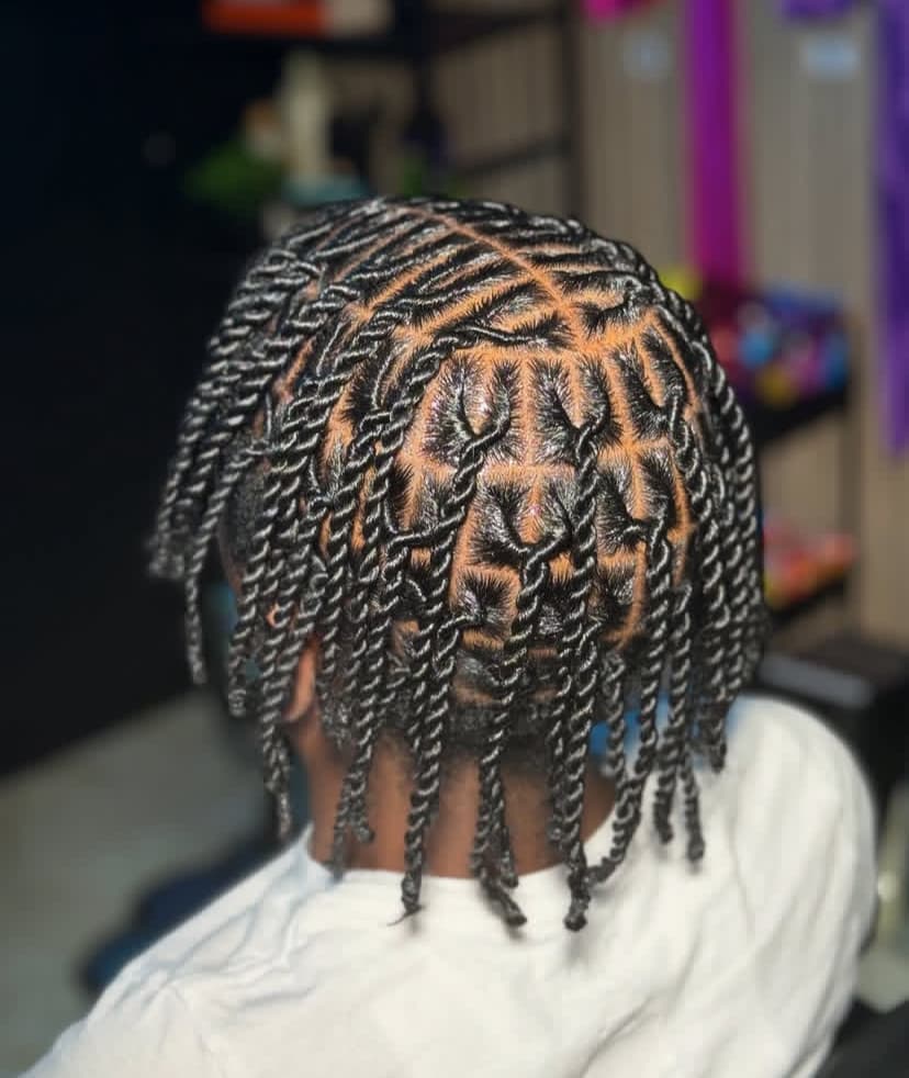 Two Strand Twists on Short Hair