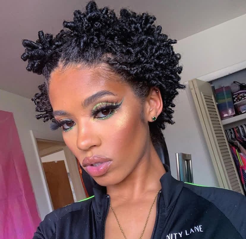 Finger Coil Updo