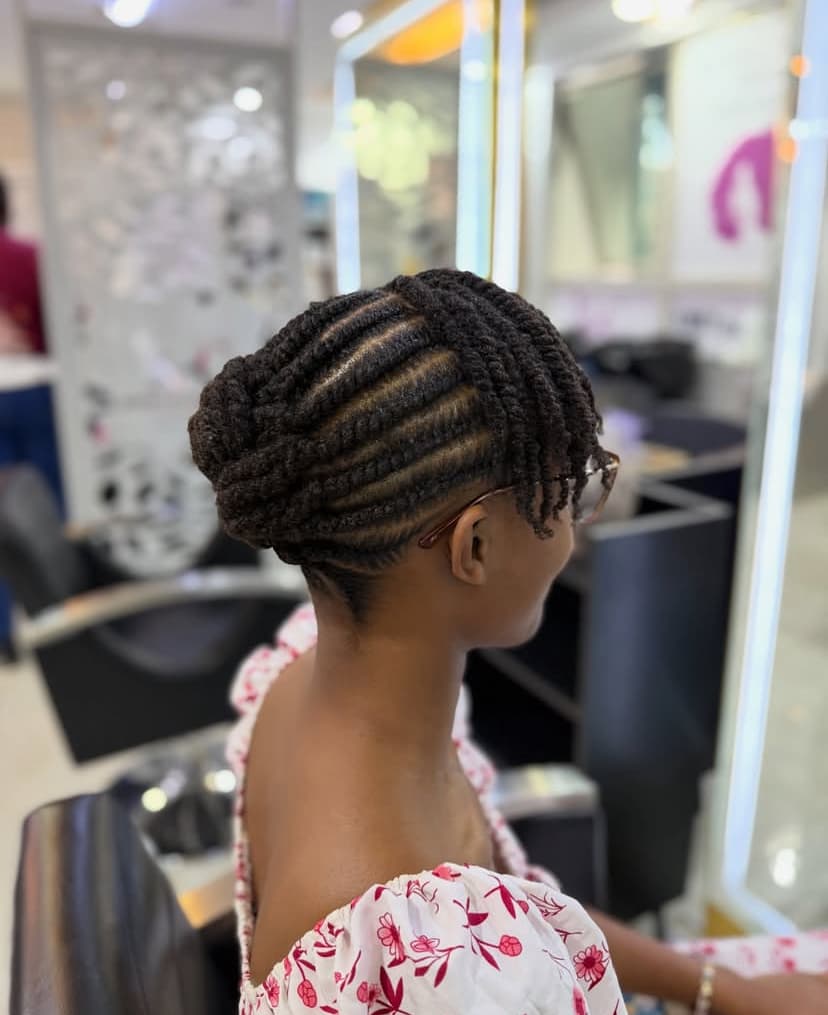 Backcombed Twist Out