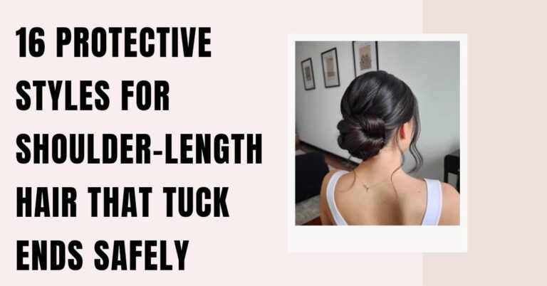 16 Protective Styles for Shoulder-Length Hair That Tuck Ends Safely