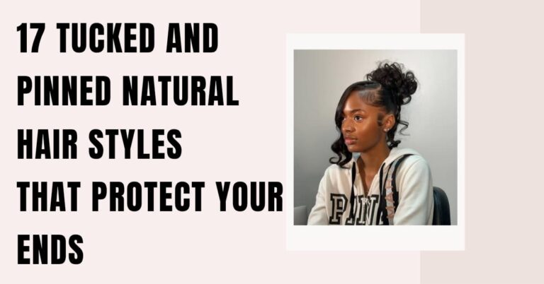 17 Tucked and Pinned Natural Hair Styles That Protect Your Ends